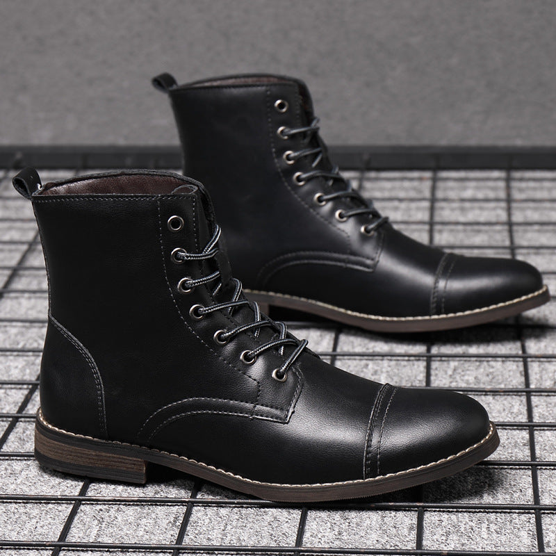 Morgan | Faux Leather Ankle Booties