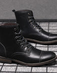 Morgan | Faux Leather Ankle Booties