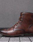 Morgan | Faux Leather Ankle Booties