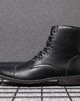 Morgan | Faux Leather Ankle Booties