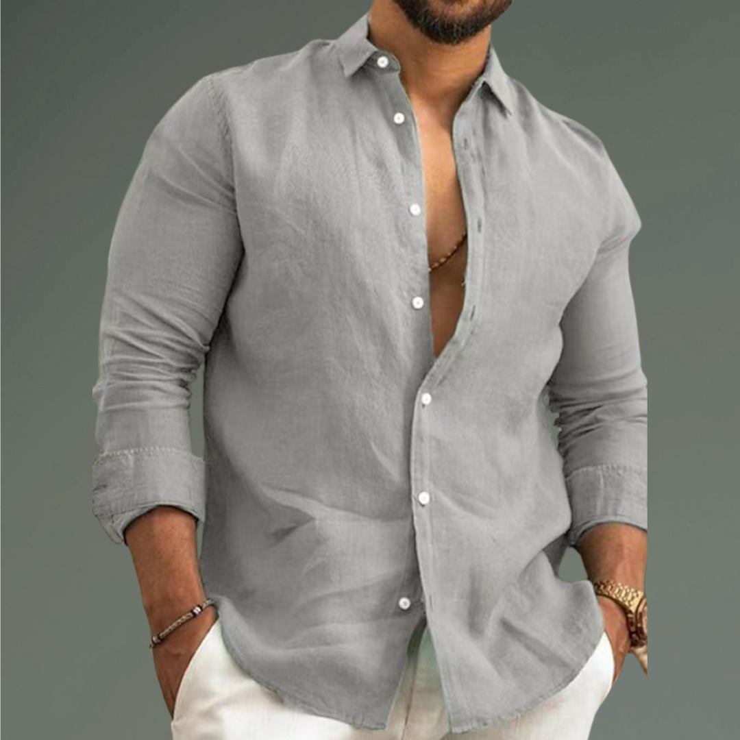 Thomas | Lightweight Cotton Summer Shirt with Italian Collar