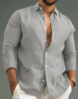Thomas | Lightweight Cotton Summer Shirt with Italian Collar