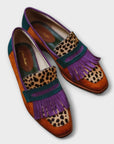 Fallon – Kahverengi Leopar Desenli Mokasen