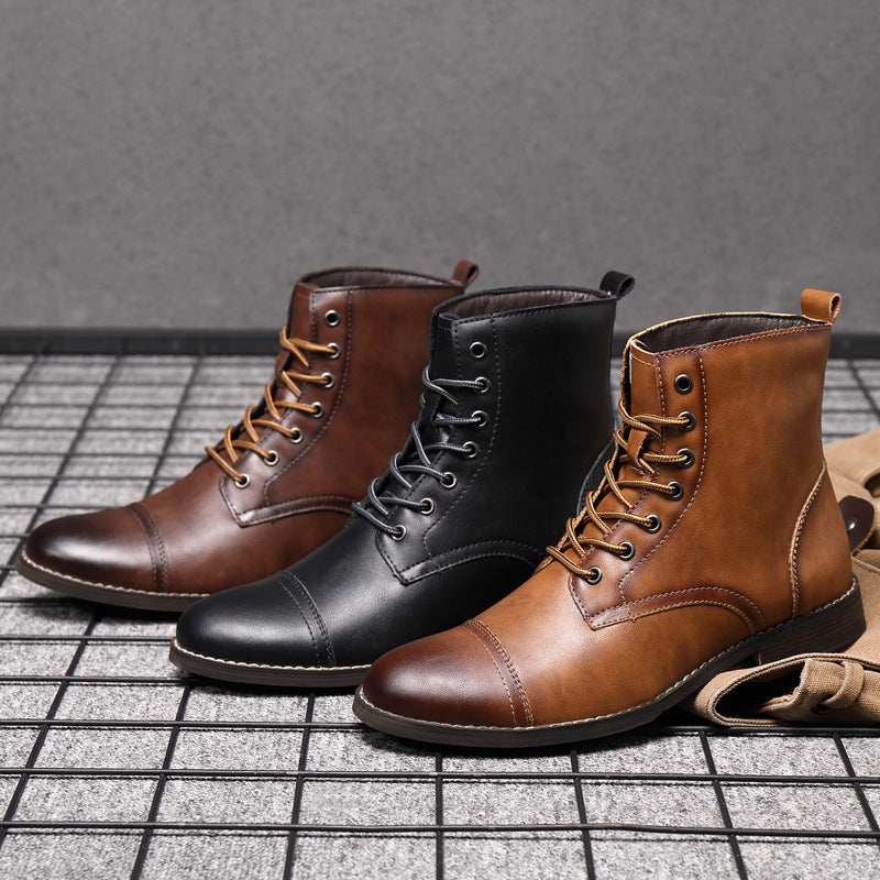 Morgan | Faux Leather Ankle Booties