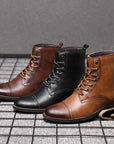 Morgan | Faux Leather Ankle Booties