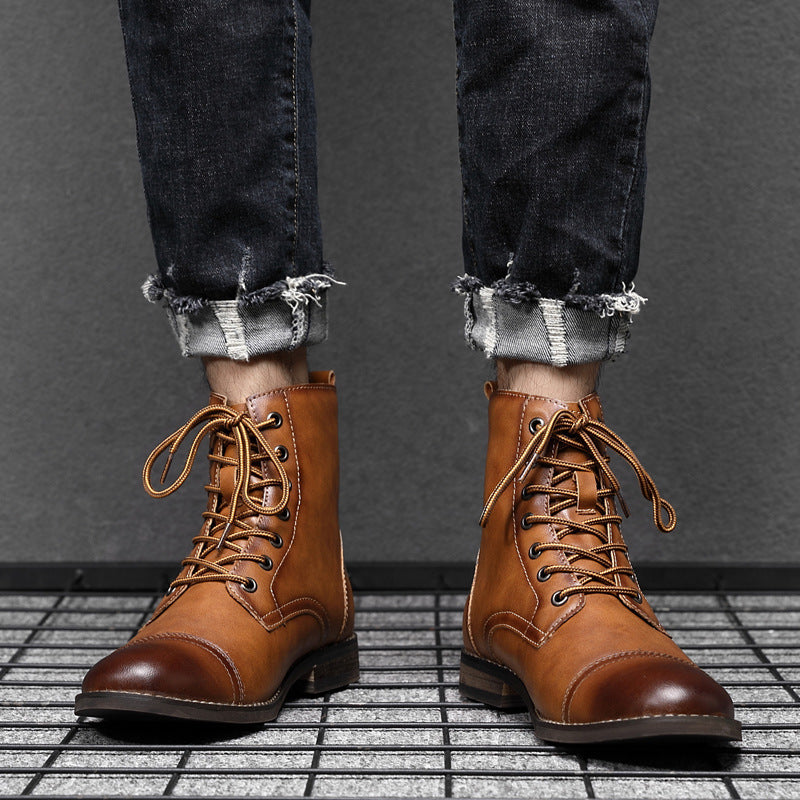 Morgan | Faux Leather Ankle Booties
