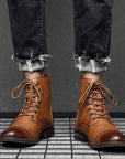 Morgan | Faux Leather Ankle Booties