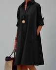 Sabine™ | Rahat stil polo elbise