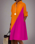 Sabine™ | Rahat stil polo elbise