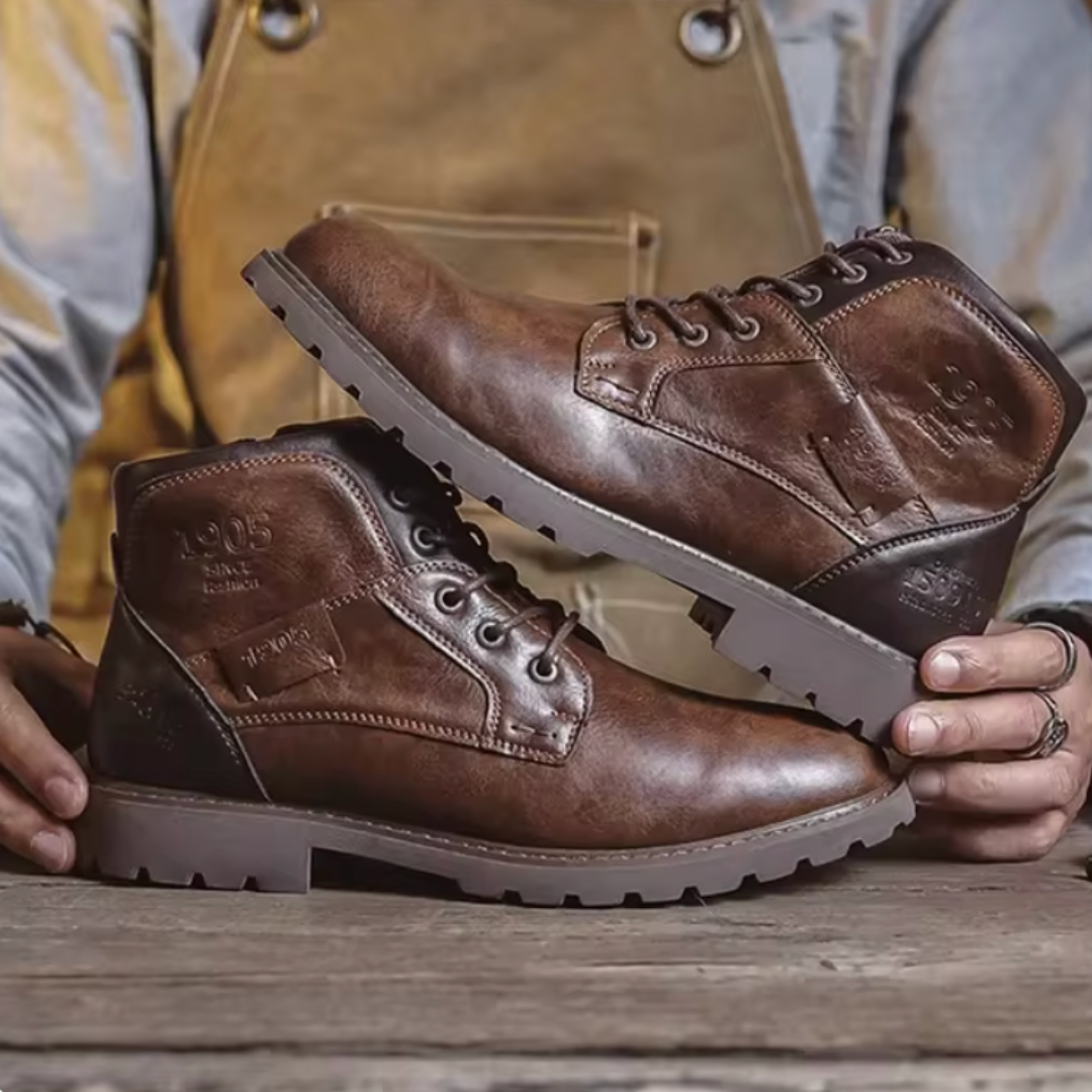 Aaron™ | Classic Vintage Leather Boots