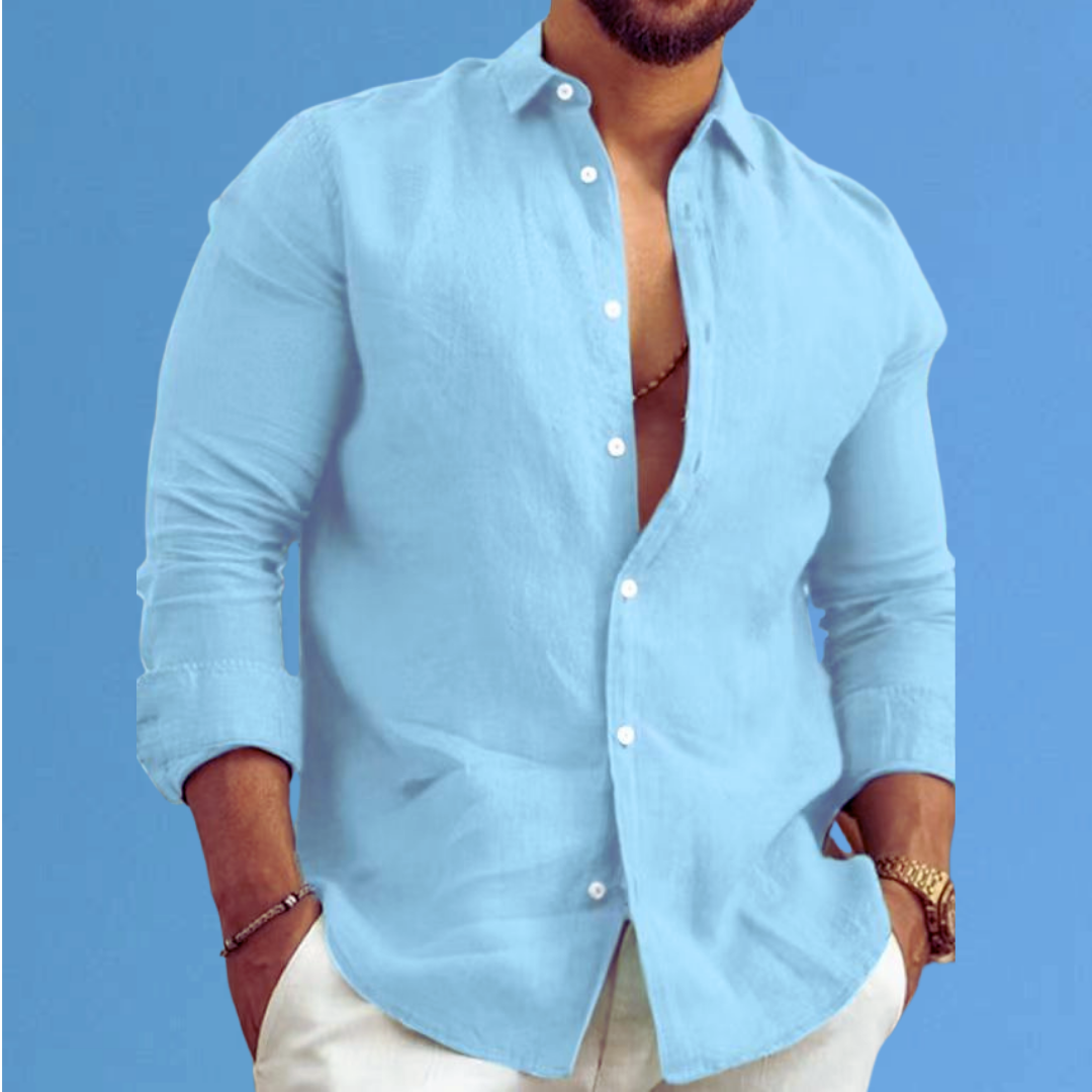 Thomas | Lightweight Cotton Summer Shirt with Italian Collar