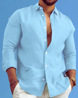 Thomas | Lightweight Cotton Summer Shirt with Italian Collar