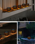 Güneş enerjili LED masa lambası, masa, teras ve bahçe için ideal.