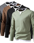 Bryan | V-Neck Long Sleeve Shirt