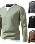 Bryan | V-Neck Long Sleeve Shirt