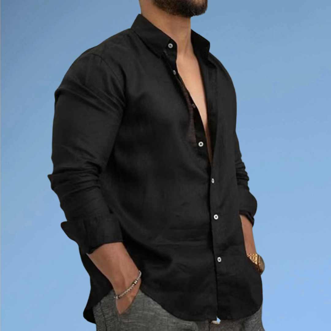 Thomas | Lightweight Cotton Summer Shirt with Italian Collar