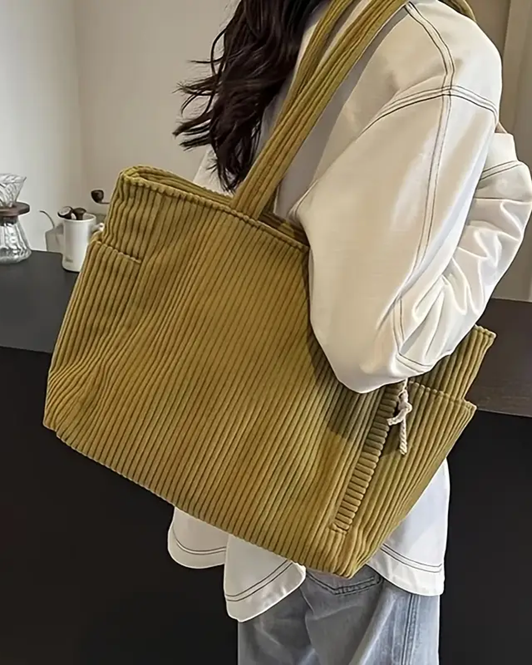 Kordon Detaylı Ribanalı Taşıma Çantası