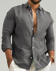Thomas | Lightweight Cotton Summer Shirt with Italian Collar