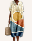 Ivette|Desenli Elbise