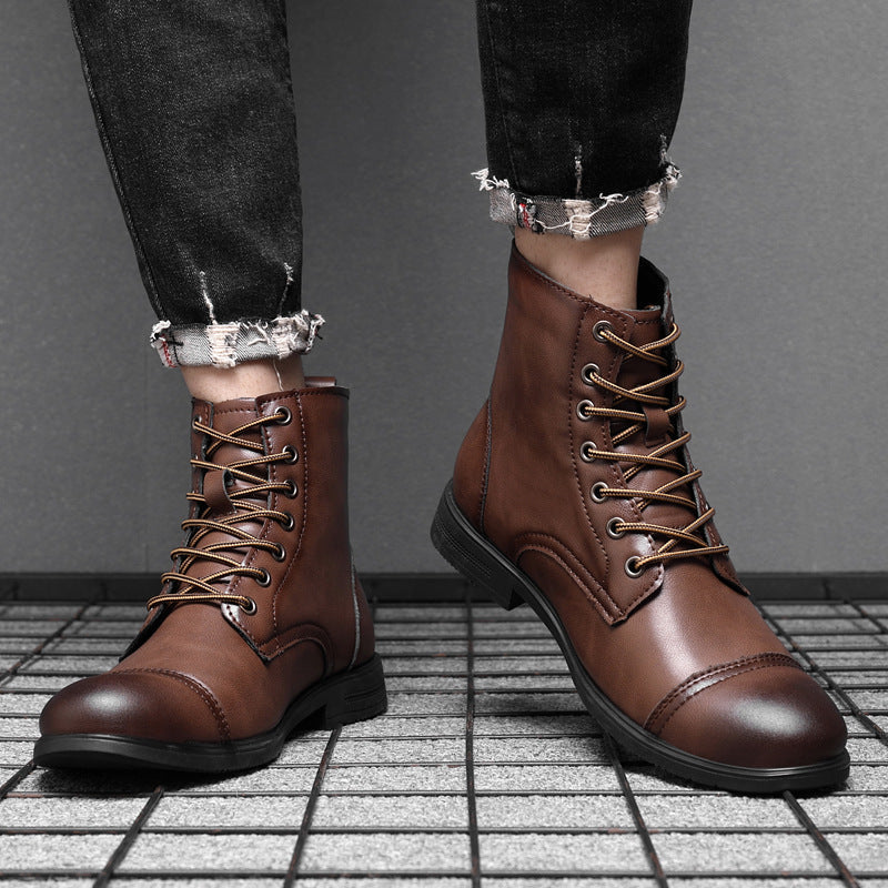 Morgan | Faux Leather Ankle Booties