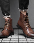 Morgan | Faux Leather Ankle Booties