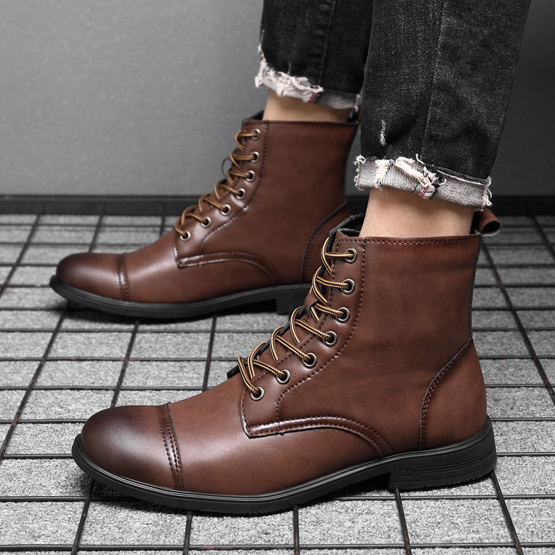 Morgan | Faux Leather Ankle Booties