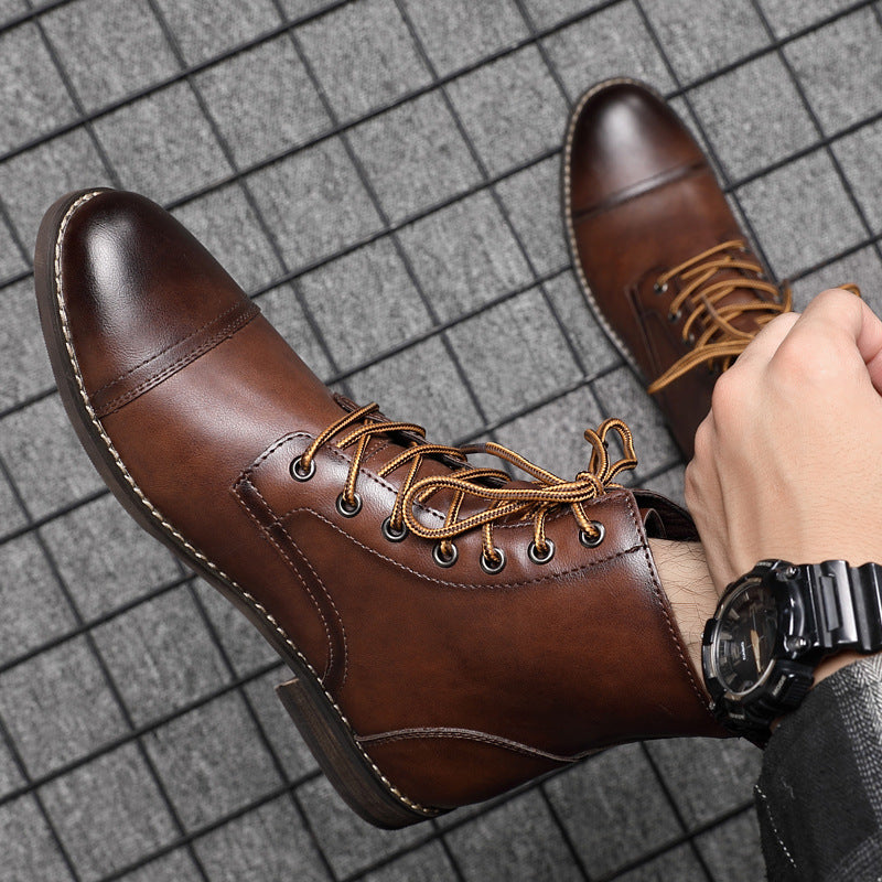 Morgan | Faux Leather Ankle Booties