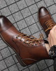 Morgan | Faux Leather Ankle Booties