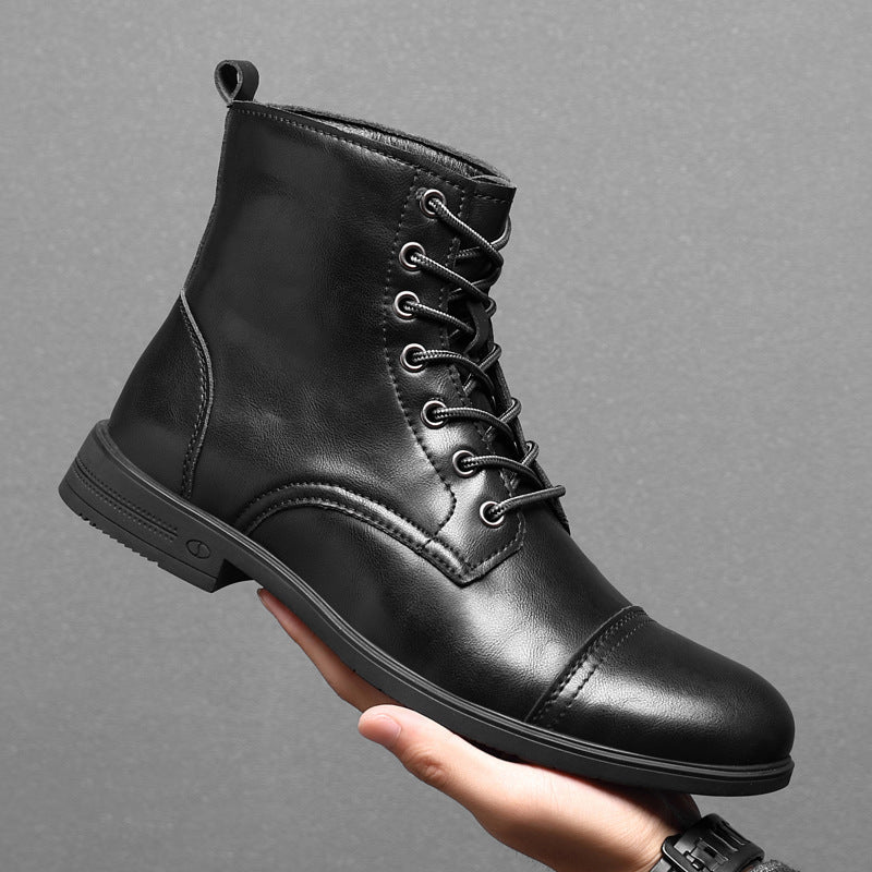 Morgan | Faux Leather Ankle Booties