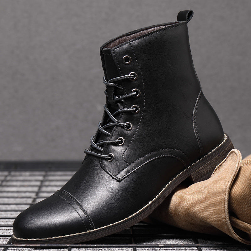 Morgan | Faux Leather Ankle Booties