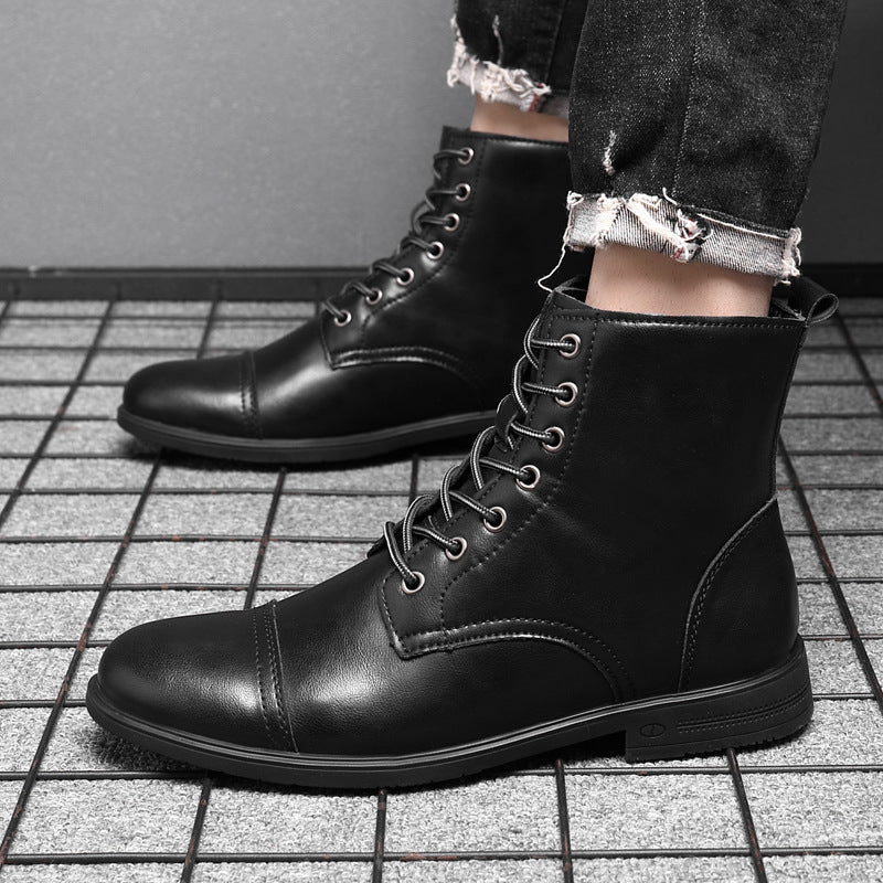 Morgan | Faux Leather Ankle Booties