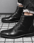 Morgan | Faux Leather Ankle Booties