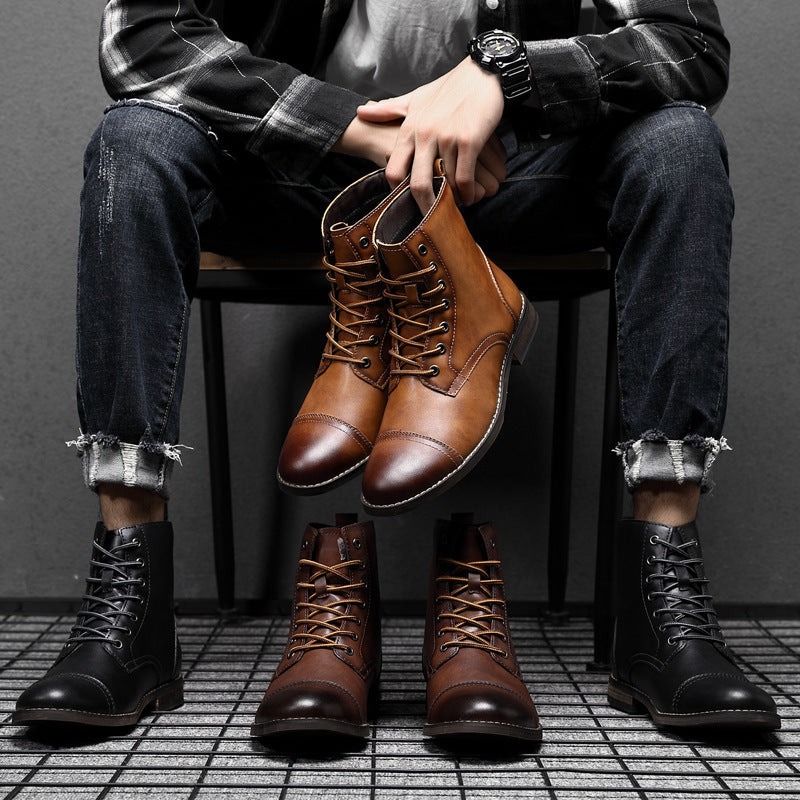 Morgan | Faux Leather Ankle Booties