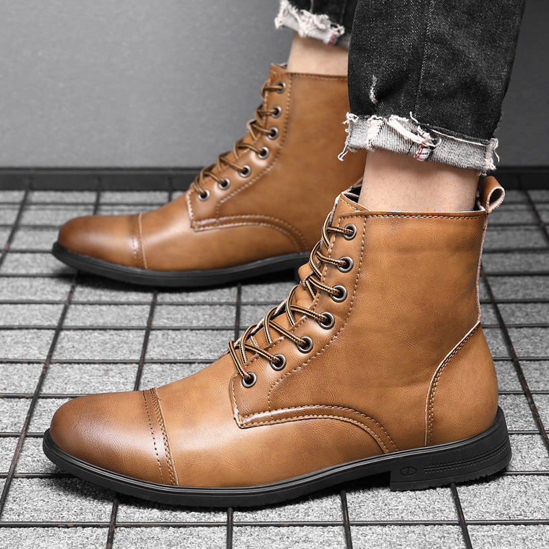 Morgan | Faux Leather Ankle Booties