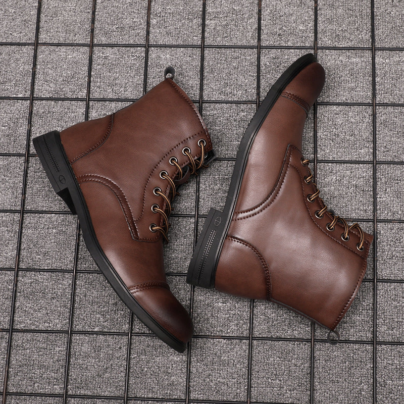 Morgan | Faux Leather Ankle Booties