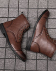 Morgan | Faux Leather Ankle Booties