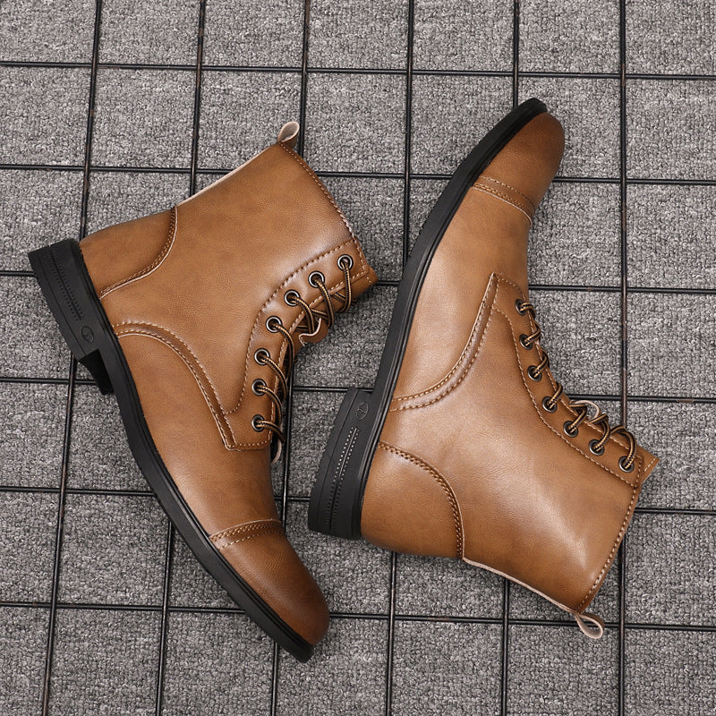 Morgan | Faux Leather Ankle Booties
