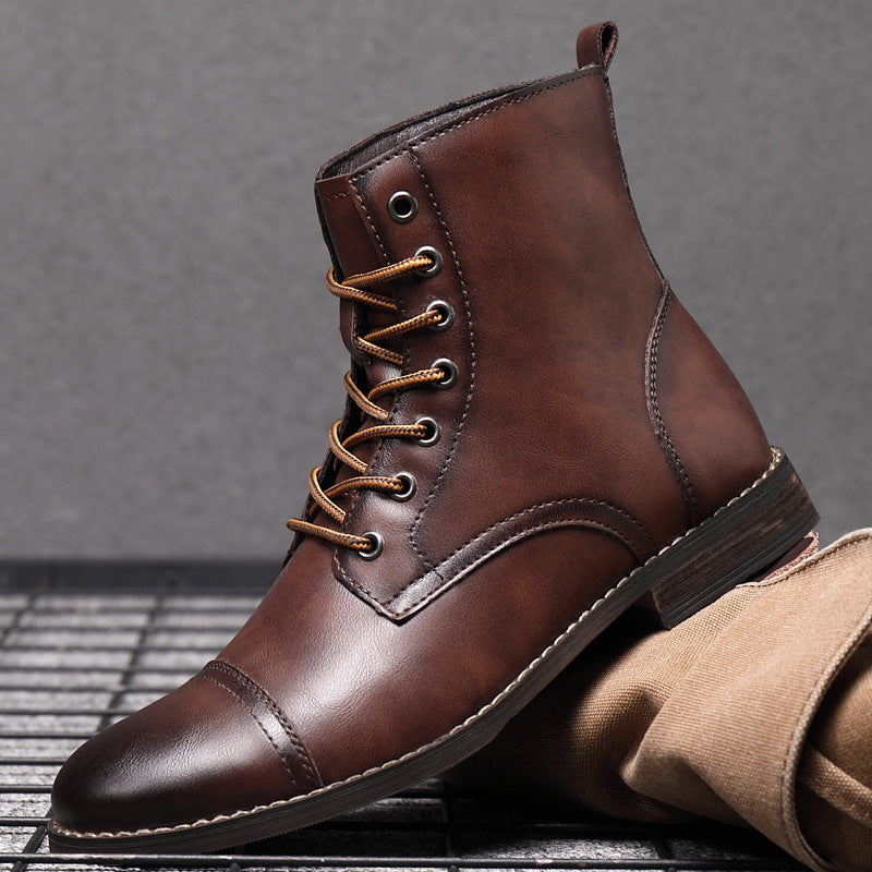 Morgan | Faux Leather Ankle Booties
