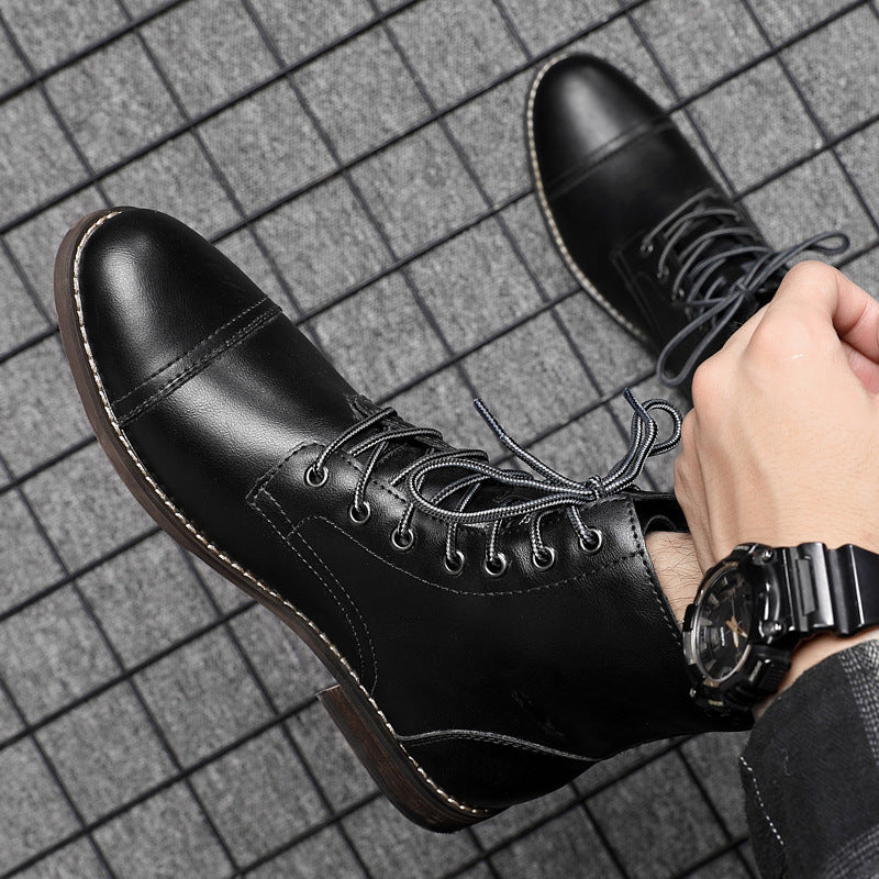 Morgan | Faux Leather Ankle Booties