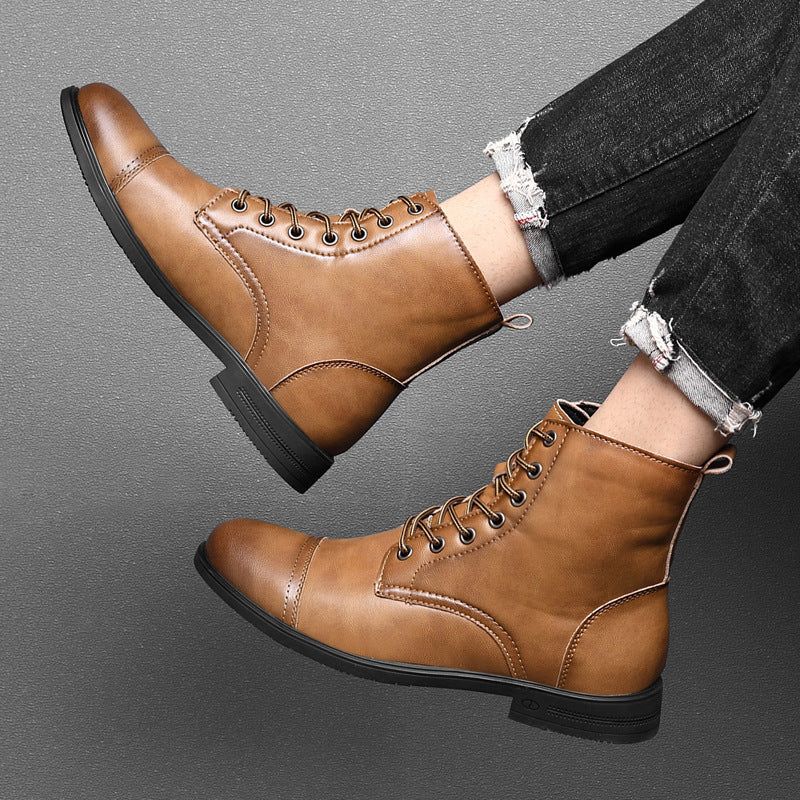 Morgan | Faux Leather Ankle Booties