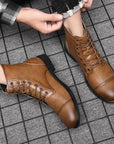Morgan | Faux Leather Ankle Booties