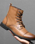 Morgan | Faux Leather Ankle Booties