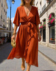 Sylviane™ | Klasik kesim yaz elbisesi