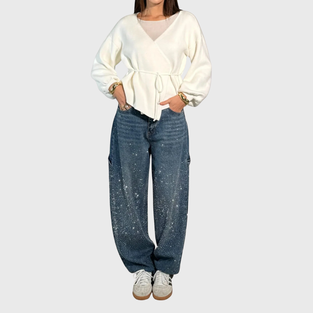 Balloon Fit Denim Carpenter Jeans