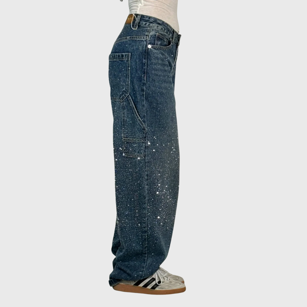 Balloon Fit Denim Carpenter Jeans