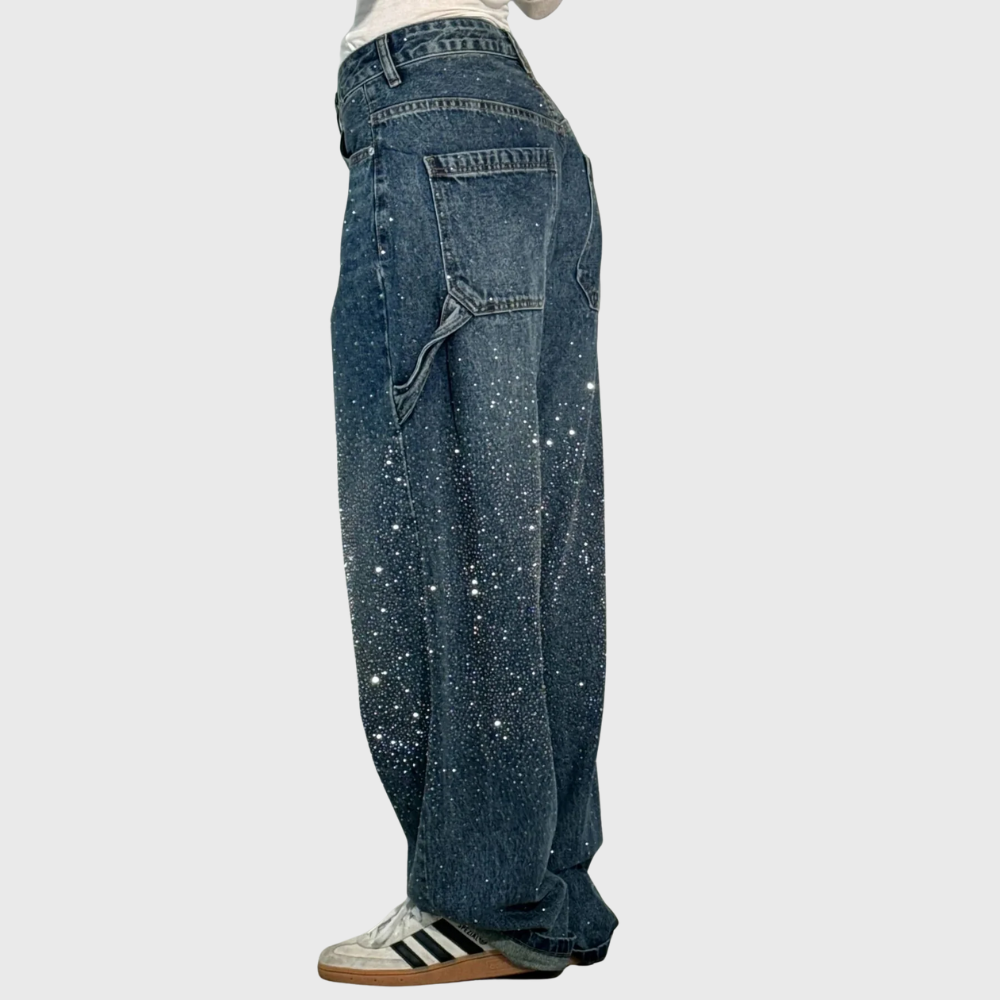 Balloon Fit Denim Carpenter Jeans