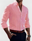 Victor™ - Stylish Striped Dress Shirt