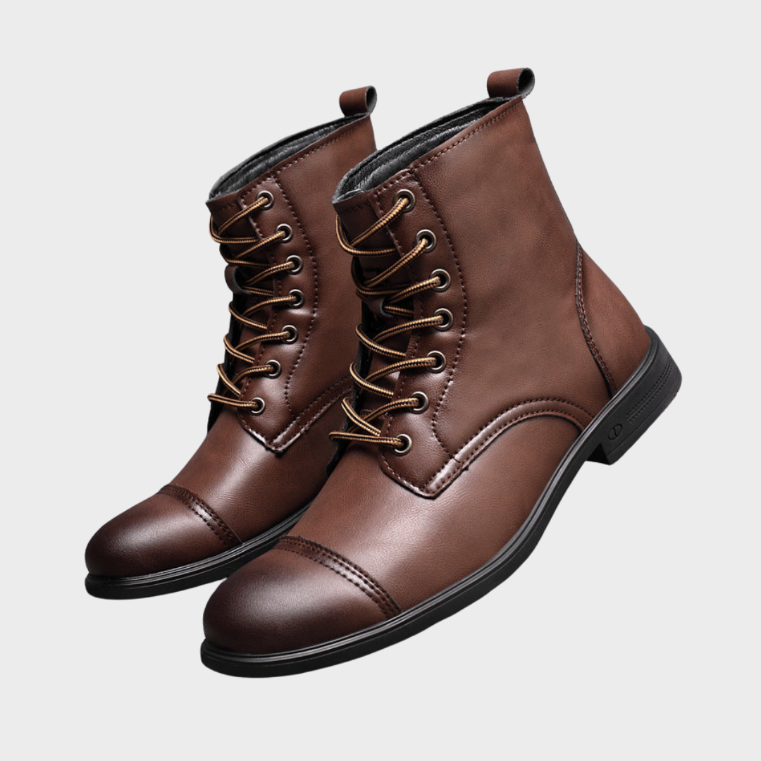 Morgan | Faux Leather Ankle Booties