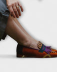 Fallon – Kahverengi Leopar Desenli Mokasen