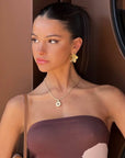 ICY Bubble Letter Initial Necklace